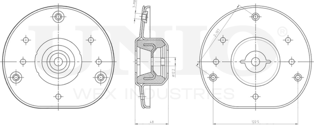 Опора амортизационной стойки (Unio). Артикул RMP-13126