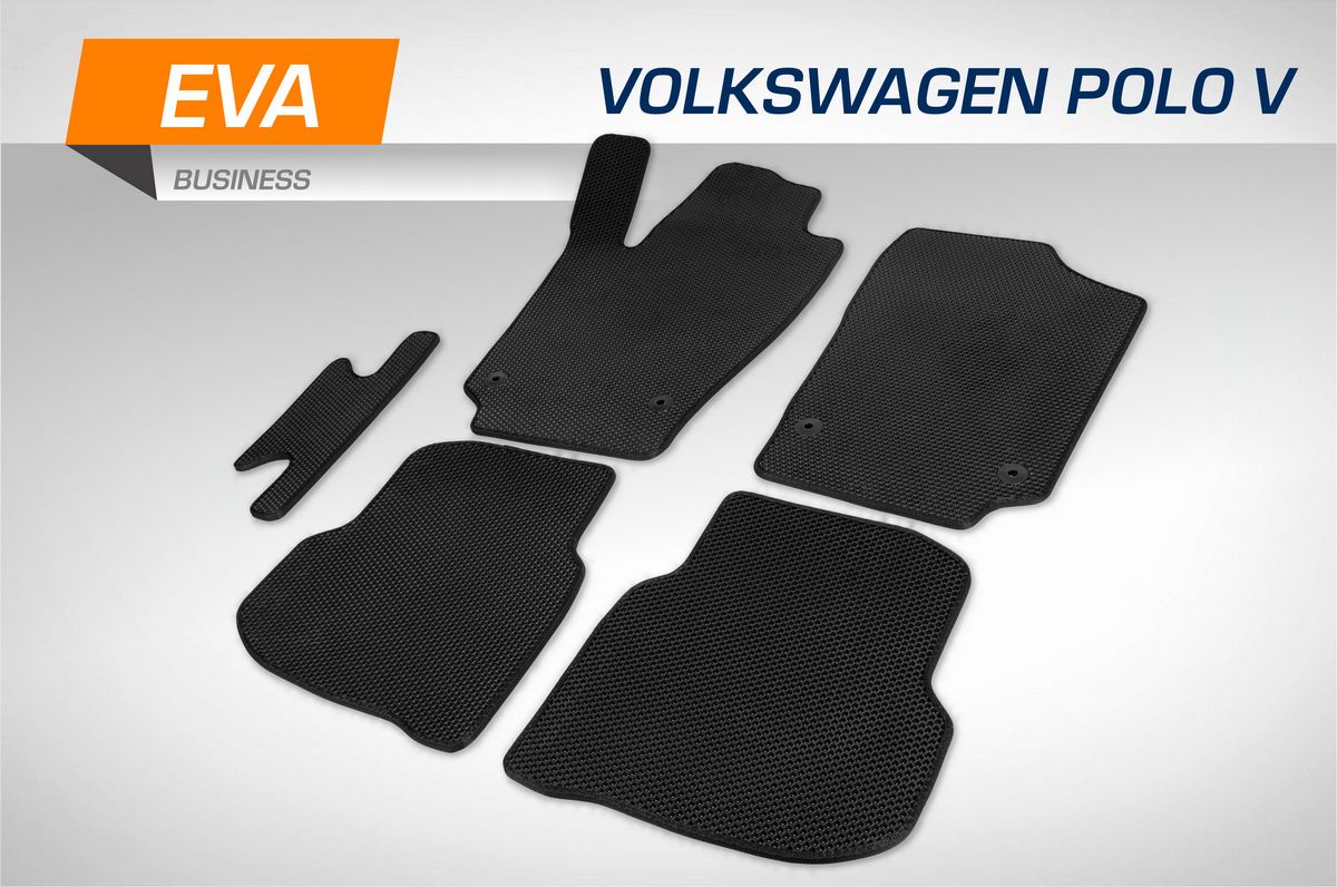 Коврики AutoFlex в салон автомобиля EVA (ЭВА, ЕВА) Business для Volkswagen Polo V поколение седан 2010-2020. Артикул 3580101