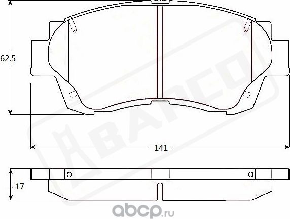 Колодки тормозные дисковые пер. TOYOTA CAMRY(_V1_)(_V2_)(V1), CELICA( (Bapco) Bapco. Артикул BP0107