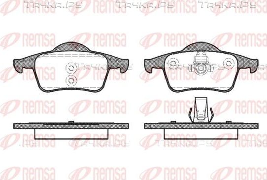 Тормозные колодки Remsa задние для Volvo S60 I 2000-2010. Артикул 0714.00