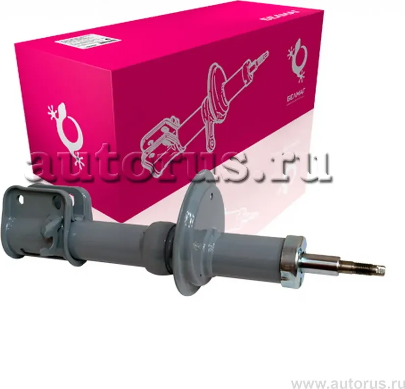 Стойка ВАЗ 1118 телескопическая передней подвески правая под коническую пружину (гидравлическая), БелМаг BM.0120 (Belmag). Артикул BM.0120