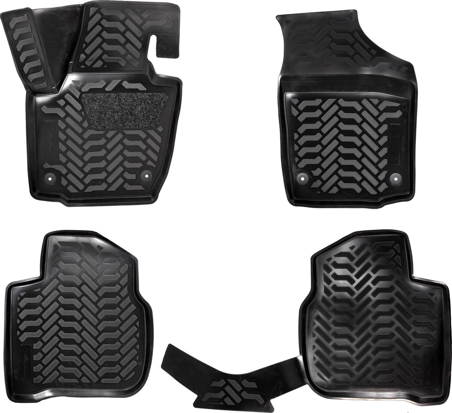 Коврики Airline 3D с высоким бортиком для салона Skoda Rapid II 2020-2026. Артикул ACM-PS-94