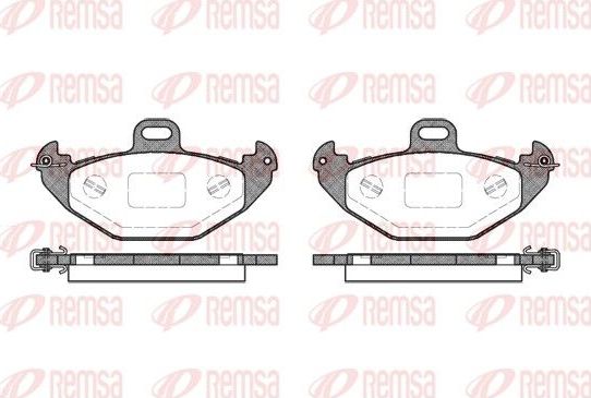 Тормозные колодки Remsa. Артикул 0686.00