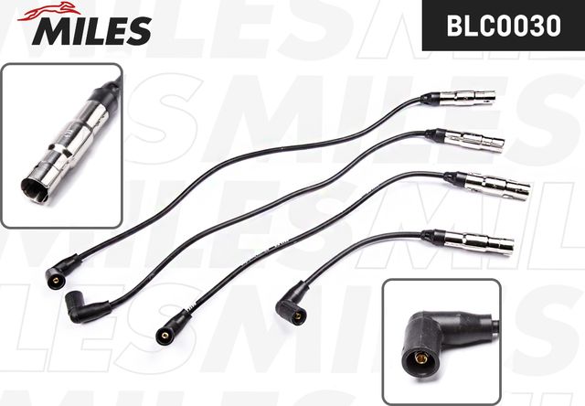 Высоковольтные провода (провода зажигания) (комплект) Miles для Volkswagen Bora 1998-2013. Артикул BLC0030