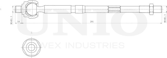 Тяга рулевая (Unio). Артикул SSP-30066