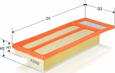 Воздушный фильтр  Tecneco Filters. Артикул AR1451PM