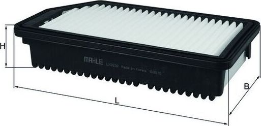 Воздушный фильтр Mahle. Артикул LX 3538