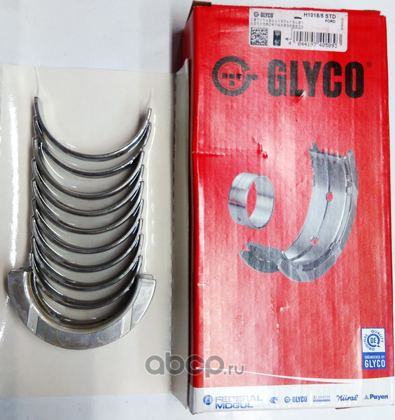 Вкладыши коренные Glyco для Ford Mondeo IV 2007-2015. Артикул H1018/5 STD