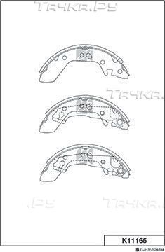 Тормозные колодки MK Kashiyama. Артикул K11165