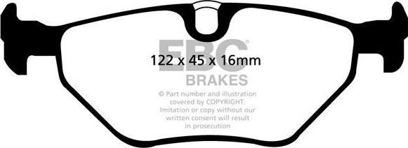 Тормозные колодки EBC Brakes. Артикул DP21091