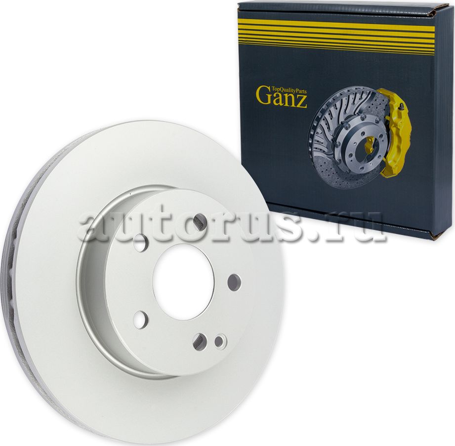 Диск тормозной передний с покрытием (Ganz). Артикул GIJ06103