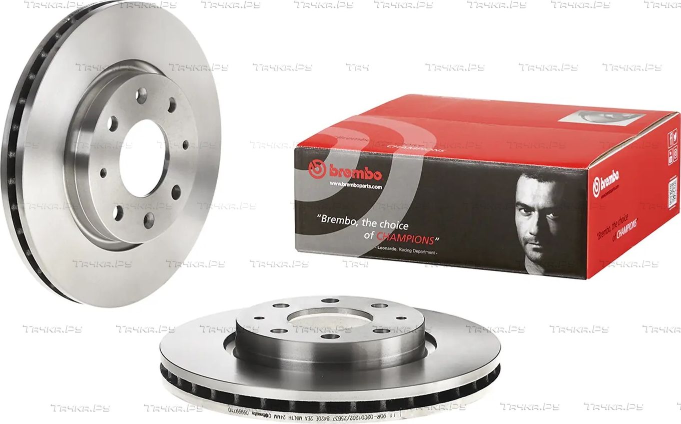 Тормозной диск Brembo передний для Kia Spectra II 2004-2009. Артикул 09.9997.10