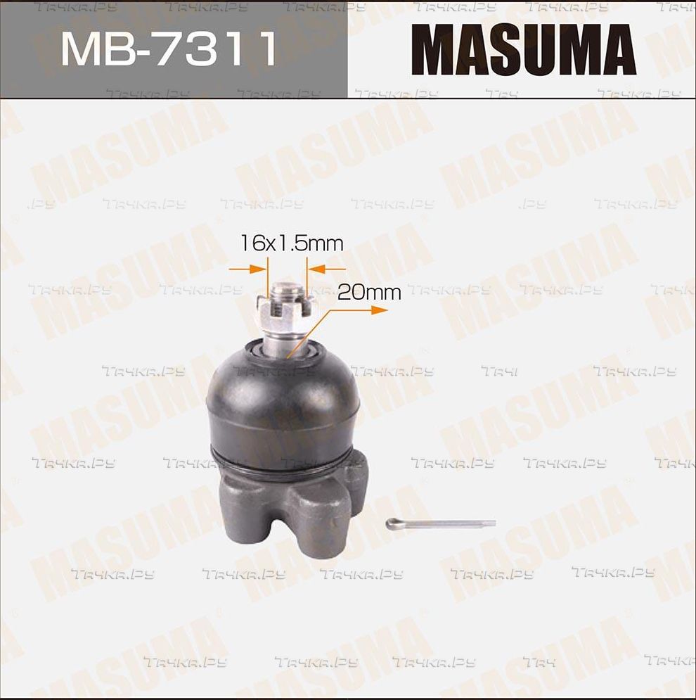 Шаровая опора Masuma передняя передняя правая/левая верхняя для Mitsubishi L400 1995-2005. Артикул MB-7311