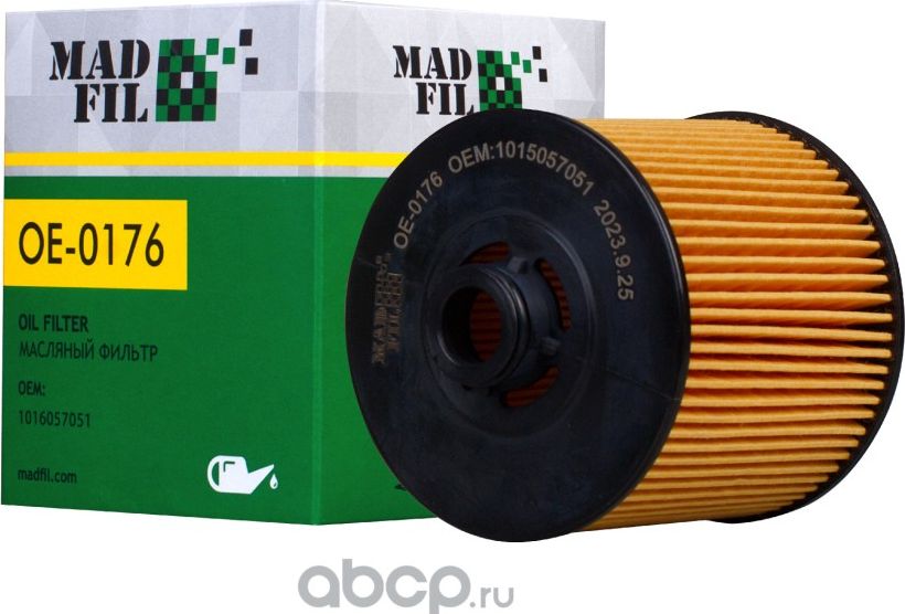 OE-0176 Фильтр масляный (1016057051) (Madfil). Артикул OE0176