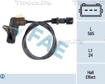 Датчик положения коленвала FAE для Volkswagen Passat B3 1994-1997. Артикул 79103