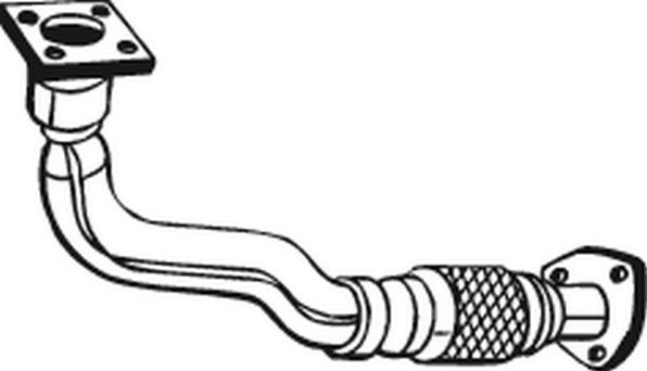 Глушитель (труба приемная) Bosal передний для Volkswagen Golf III 1991-1995. Артикул 753-177