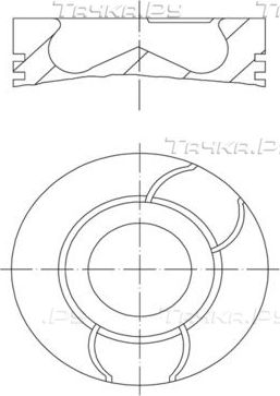 Поршень Mahle для Renault Modus I 2004-2012. Артикул 021 PI 00124 002