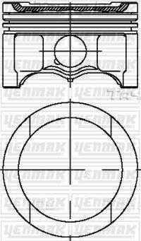 Поршень Yenmak для SEAT Altea I 2004-2015. Артикул 31-04316-100