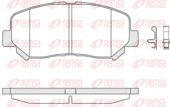 Тормозные колодки Remsa. Артикул 1513.02