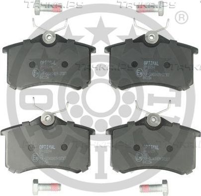 Тормозные колодки Optimal задние для Audi A6 allroad I (C5) 2000-2005. Артикул BP-10094