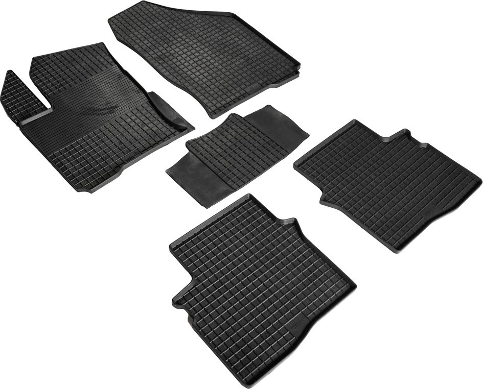 Коврики резиновые Seintex с узором сетка для салона Omoda S5 2022-2026. Артикул 99194