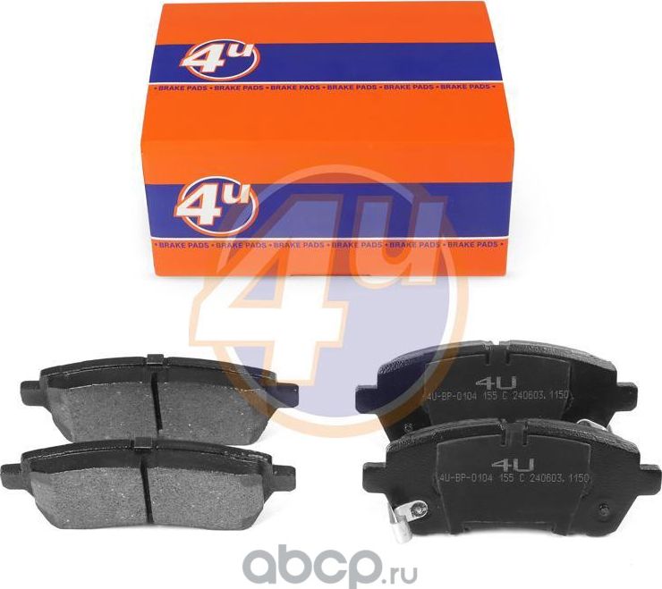КОЛОДКИ ПЕР SUZUKI SIRION (M3_) MATERIA (M4_) 2 (DE_, DH_) JUSTY IV FIESTA HATCH (4U). Артикул 4UBP0104