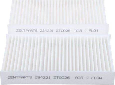Салонный фильтр Zentparts (Синтетика). Артикул Z34221