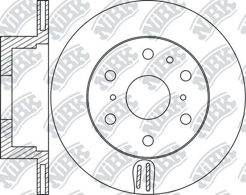 Тормозной диск NiBK. Артикул RN1757