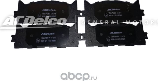 Тормозные колодки ACDelco передние для Lexus ES VI 2012-2018. Артикул 19374050