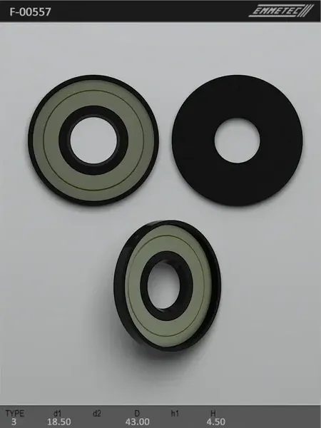 Сальник рулевой рейки 18.5 43 4.5 (Emmetec). Артикул F00557