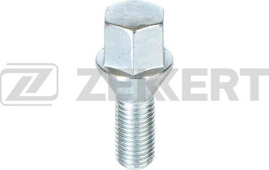 Болт колесный  конус  M12 x 1 5  длина резьбы 24  ключ 17  Цинк Zekkert. Артикул BE-4016