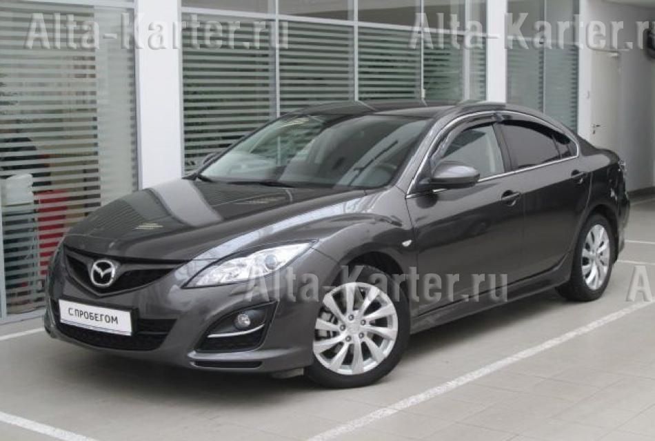 Дефлекторы Cobra Tuning для окон (c хром. молдингом) Mazda 6 седан 2007-2012. Артикул M20707CR