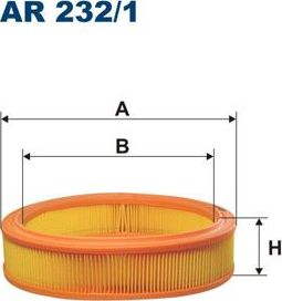 Воздушный фильтр Filtron для Zastava 10 2005-2008. Артикул AR 232/1