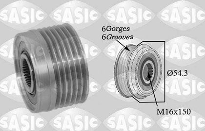 Шкив генератора Sasic. Артикул 1676031