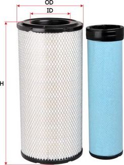 Воздушный фильтр Sakura. Артикул A-8672-S