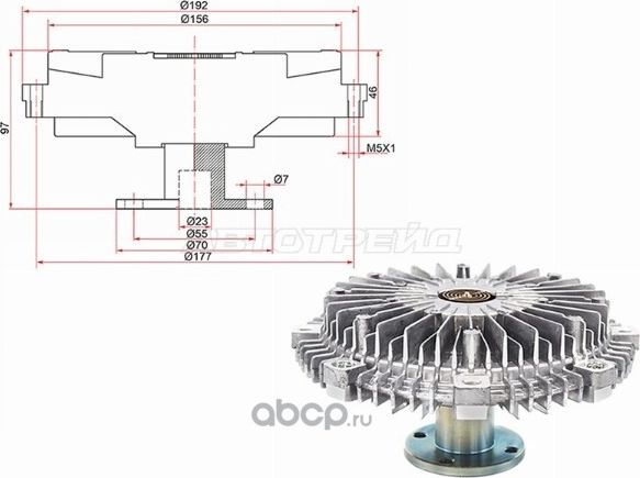 Термомуфта вентилятора (SAT). Артикул STMD356867