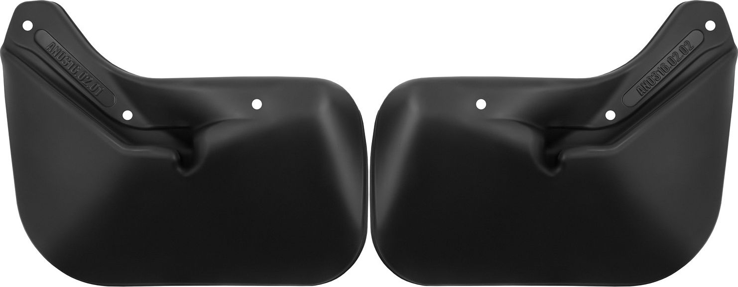 Брызговики Frosch (в пакете) задняя пара для Haval F7 I рестайлинг 2022-2026. Артикул NLF.AN0316.E13