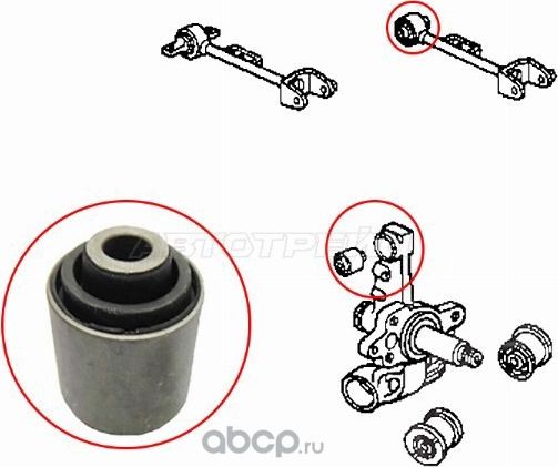 Сайлентблок  задней ступицы верхний HONDA CIVICCR (SAT). Артикул ST52395S5A004