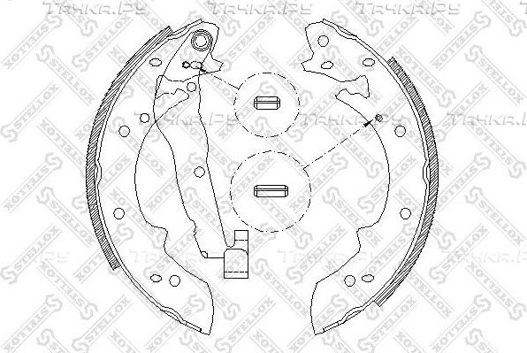 Тормозные колодки Stellox задние для Renault Espace II 1991-1996. Артикул 038 101-SX