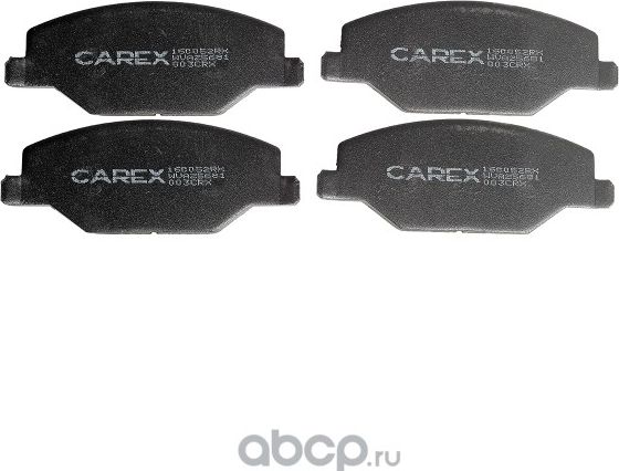 160052RX_колодки дисковые передние! 131,6х17,7х52,2/ Skoda Fabia 1.2, VW Polo RU (Carex). Артикул 160052RX