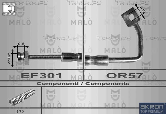 Тормозной шланг Malò. Артикул 80153