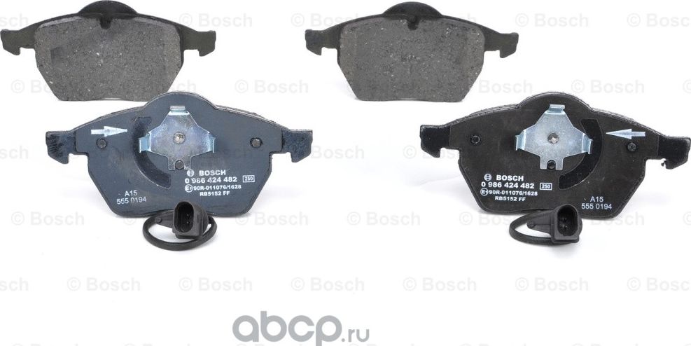 Колодки тормозные передние (Bosch). Артикул 986424482