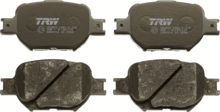 Тормозные колодки TRW COTEC. Артикул GDB3316