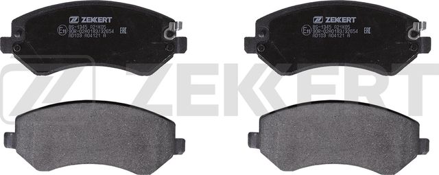 Тормозные колодки Zekkert передние для Dodge Caravan IV 2001-2007. Артикул BS-1345