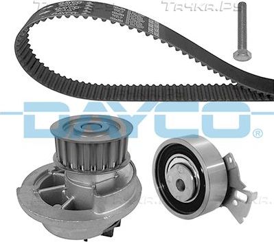 Помпа (водяной насос) с комплектом ремня ГРМ Dayco для Opel Astra G 1998-2000. Артикул KTBWP2216