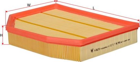 Воздушный фильтр Sakura. Артикул A-30170