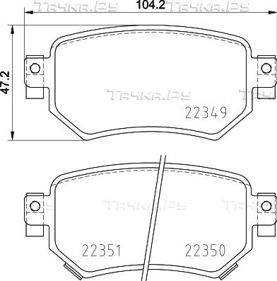 Тормозные колодки Nisshinbo задние для Mazda 6 III (GJ) 2012-2026. Артикул NP5054