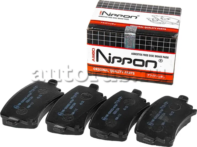 Колодки тормозные VW Golf,Touran AUDI A3,A6 SKODA Octavia задние (4шт.) ALLIED N (Allied Nippon). Артикул ADB01284