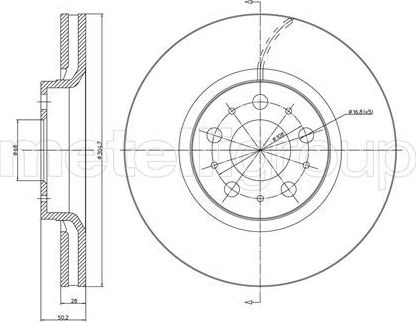 Тормозной диск Trusting. Артикул DF554
