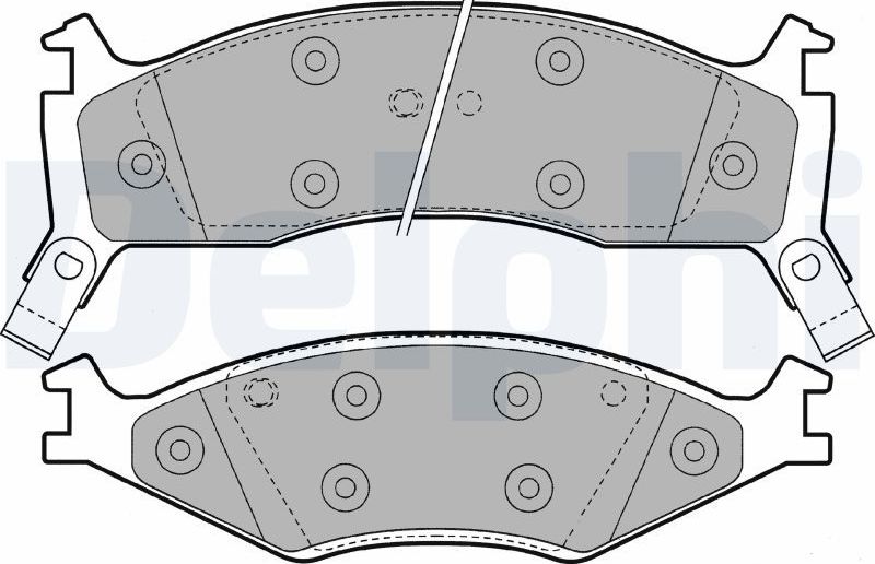 Тормозные колодки Delphi (Semi-Metallic). Артикул LP1021